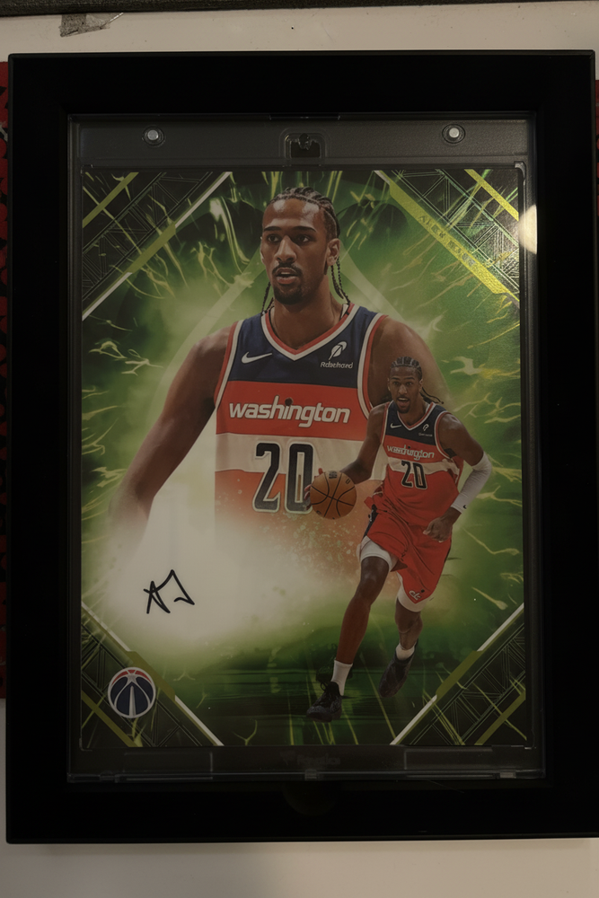 Alex Sarr Washington Wizards Autographed Emanate 8x10 Encased Photo - Signed Side