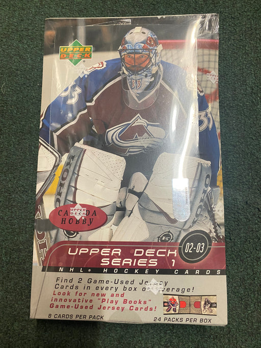 2002/03 Upper Deck Series 1 / One NHL Hockey Canada Hobby Box - Pastime Sports & Games