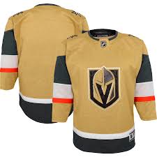Las Vegas Golden Knights Youth Home Gold Hockey Jersey - Pastime Sports & Games