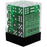 Opaque 36-Piece Dice Set Green/White - Pastime Sports & Games