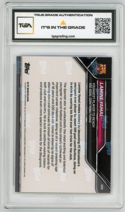 Lamine Yamal #5 2026 Topps Now Barcelona Graded TGA 10 Gem Mint
