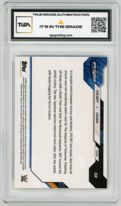 Iyo Sky/Asuka #58 2026 Topps Now WWE Graded TGA 10 Gem Mint