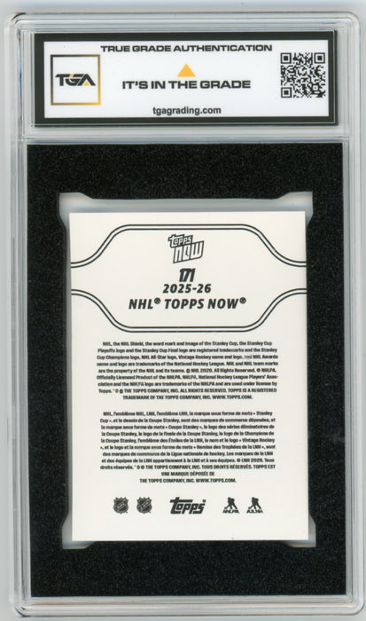 Matthew Schaefer 2025 #171 Topps Now Stickers Rookie Graded TGA 10 Gem Mint