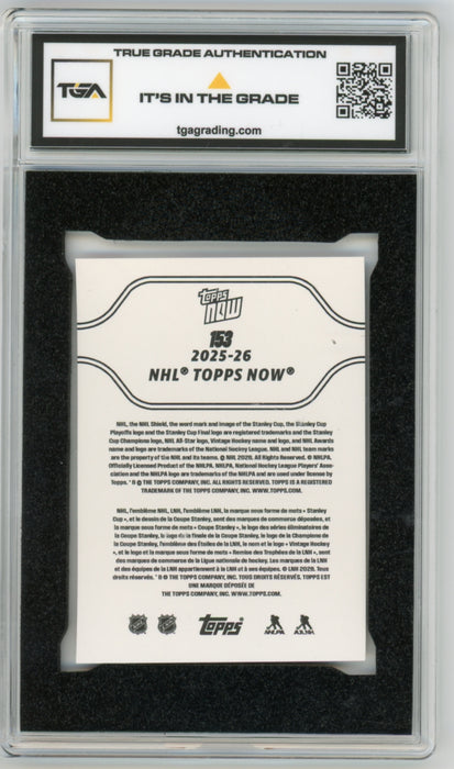 Porter Martone 2025 #153 Topps Now Stickers Rookie Graded TGA 10 Gem Mint