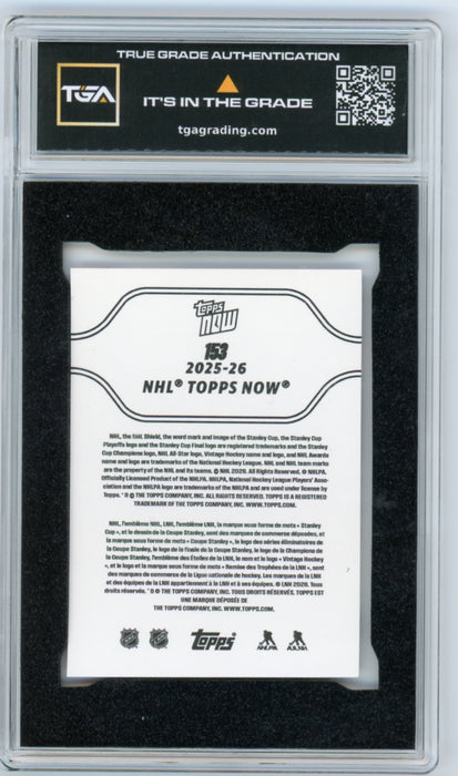Porter Martone 2025 #153 Topps Now Stickers Rookie Graded TGA 10 Flawless Black Label