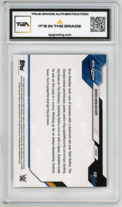 Bron Breakker #56 2026 Topps Now WWE Graded TGA 10 Gem Mint