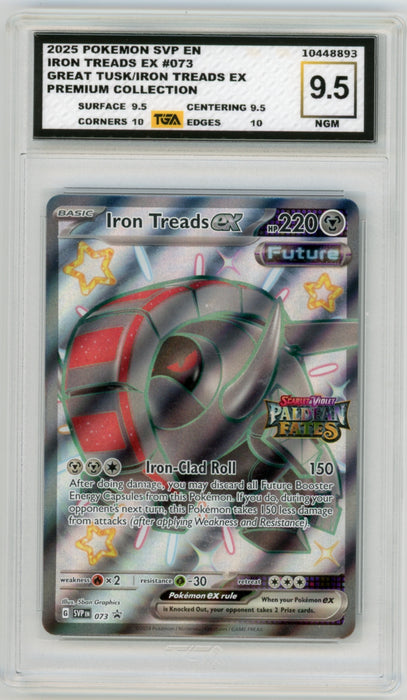 Iron Treads EX #73 Great Tusk & Iron Treads EX Premium Collection TGA Graded Cards