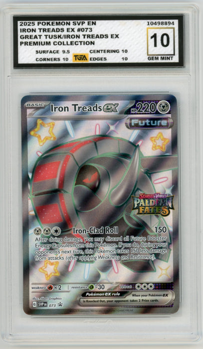 Iron Treads EX #73 Great Tusk & Iron Treads EX Premium Collection TGA Graded Cards