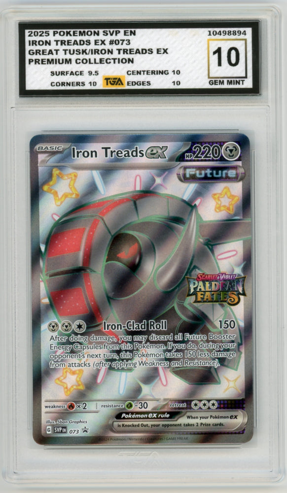 Iron Treads EX #73 Great Tusk & Iron Treads EX Premium Collection TGA Graded Cards