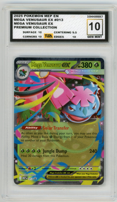 Mega Venusaur EX #13 Premium Collection Promo TGA Graded Cards