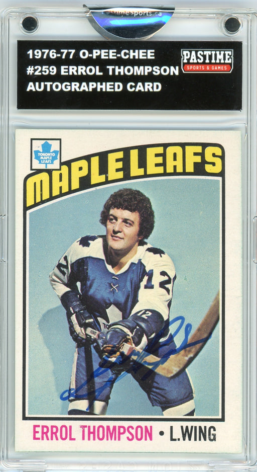 Bob Neely #194 1976/77 O-Pee-Chee Hockey Autographed Card Encased in Magpro