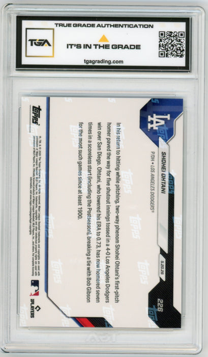 Shohei Ohtani #226 2026 Topps Now MLB Graded TGA 10 Gem Mint