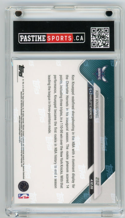 Kon Knueppel 2025 Topps Now #252 Basketball Rookie Card Encased in Magpro