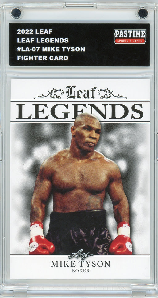 Mike Tyson 2022 #LA-07 Leaf Boxing Player Card Encased in Magpro