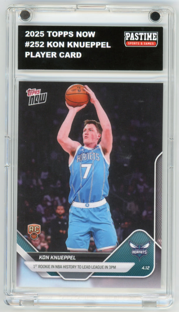 Kon Knueppel 2025 Topps Now #252 Basketball Rookie Card Encased in Magpro