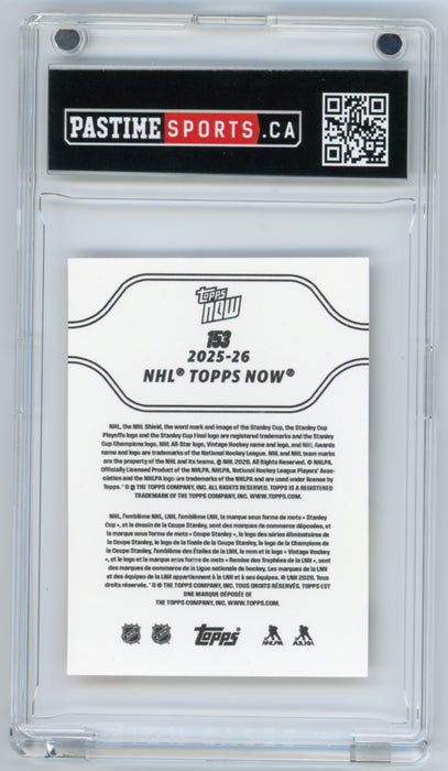 Porter Martone #153 2025/26 Topps Now #153 NHL Rookie Sticker Encased in Magpro