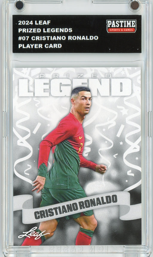 #07 Cristiano Ronaldo 2024 Leaf Soccer Player Card Encased in Magpro - Pastime Sports & Games