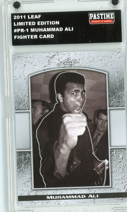 #PR-1 Muhammad Ali 2011 Leaf Boxing Fighter Card Encased in Magpro - Pastime Sports & Games