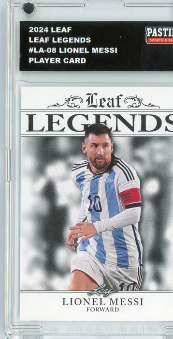 #LA-08 Lionel Messi 2024 Leaf Soccer Player Card Encased in Magpro - Pastime Sports & Games