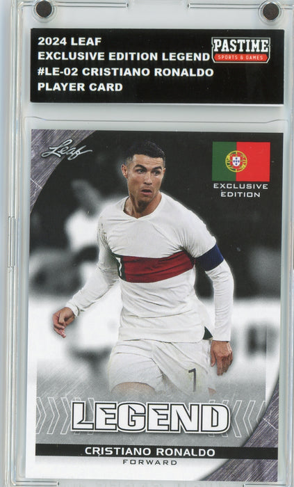 #LE-02 Cristiano Ronaldo 2024 Leaf Soccer Player Card Encased in Magpro - Pastime Sports & Games