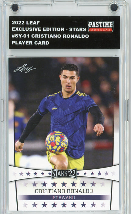 #SY-01 Cristiano Ronaldo 2022 Leaf Soccer Player Card Encased in Magpro - Pastime Sports & Games
