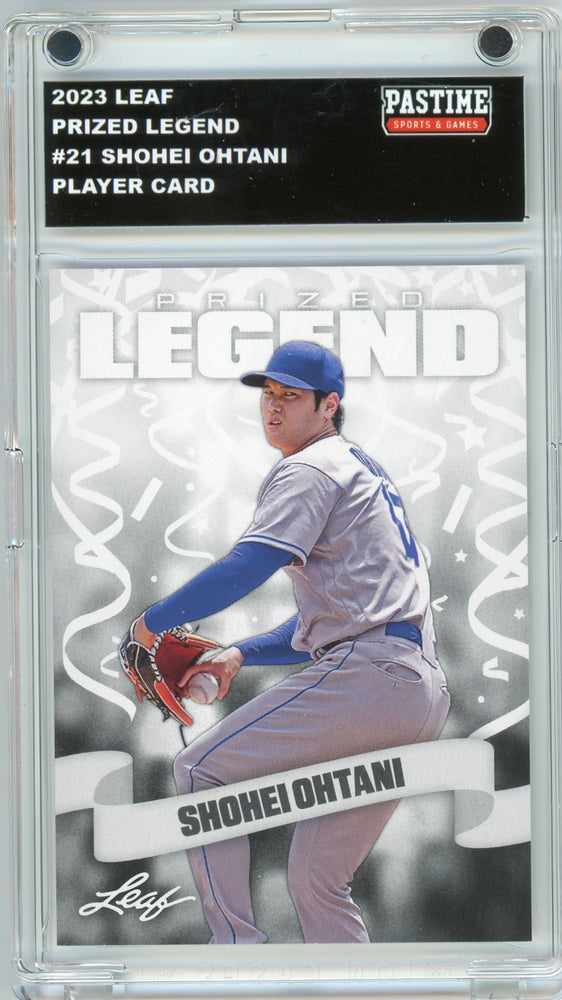 #21 Shohei Ohtani 2023 Leaf Baseball Player Card Encased in Magpro - Pastime Sports & Games