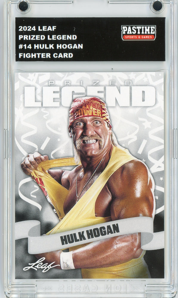 #14 Hulk Hogan 2024 Leaf Wrestling Player Card Encased in Magpro - Pastime Sports & Games