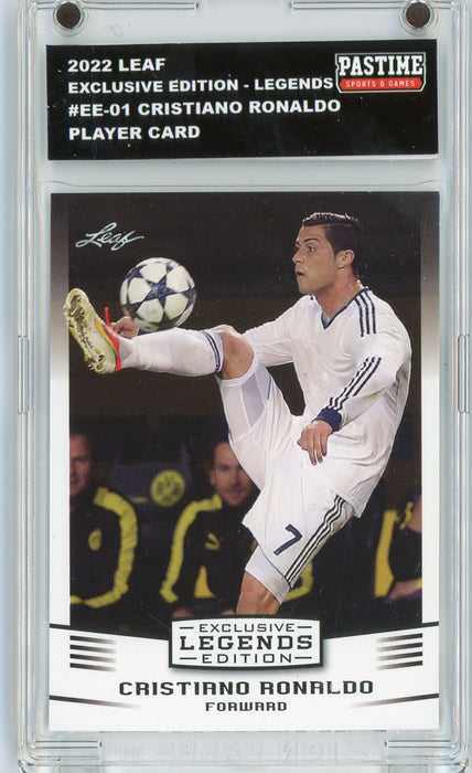 #EE-01 Cristiano Ronaldo 2022 Leaf Soccer Player Card Encased in Magpro - Pastime Sports & Games