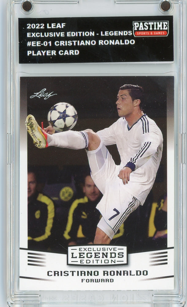 #EE-01 Cristiano Ronaldo 2022 Leaf Soccer Player Card Encased in Magpro - Pastime Sports & Games