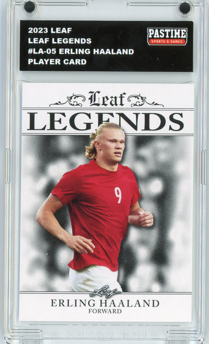 #LA-05 Erling Haaland 2023 Leaf Soccer Player Card Encased in Magpro - Pastime Sports & Games