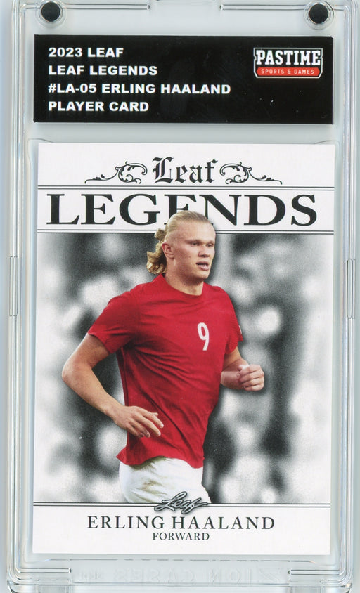 #LA-05 Erling Haaland 2023 Leaf Soccer Player Card Encased in Magpro - Pastime Sports & Games