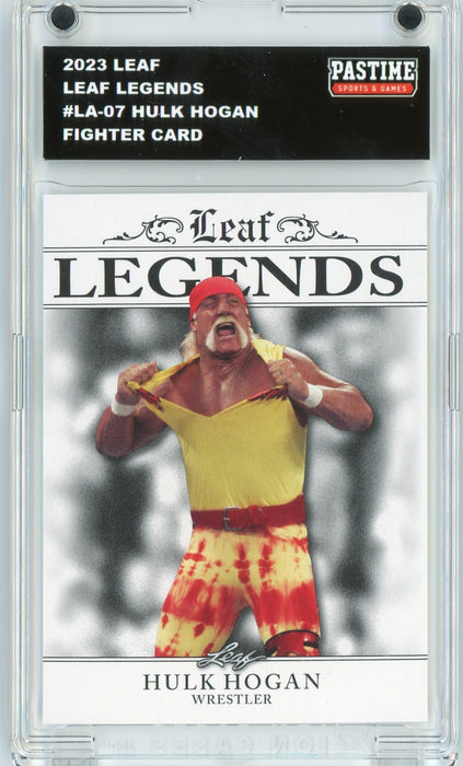 #LA-07 Hulk Hogan 2023 Leaf Wrestling Player Card Encased in Magpro - Pastime Sports & Games