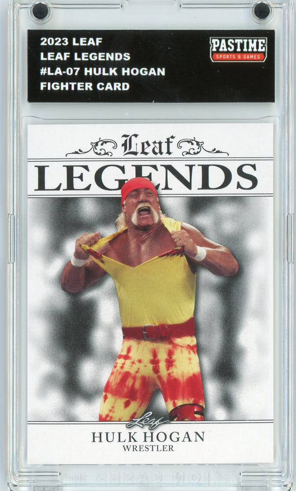 #LA-07 Hulk Hogan 2023 Leaf Wrestling Player Card Encased in Magpro - Pastime Sports & Games
