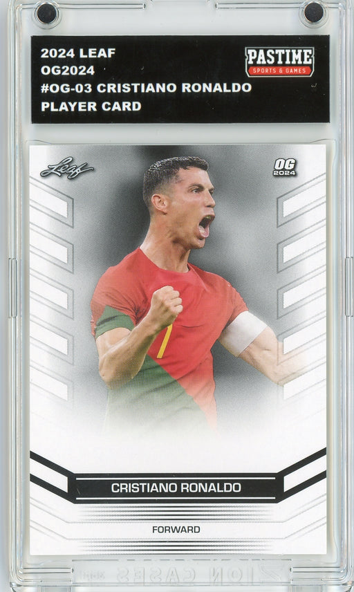 #OG-03 Cristiano Ronaldo 2024 Leaf Soccer Player Card Encased in Magpro - Pastime Sports & Games