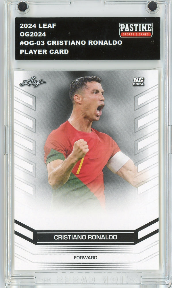 #OG-03 Cristiano Ronaldo 2024 Leaf Soccer Player Card Encased in Magpro - Pastime Sports & Games