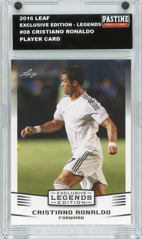 #08 Cristiano Ronaldo 2016 Leaf Soccer Player Card Encased in Magpro - Pastime Sports & Games