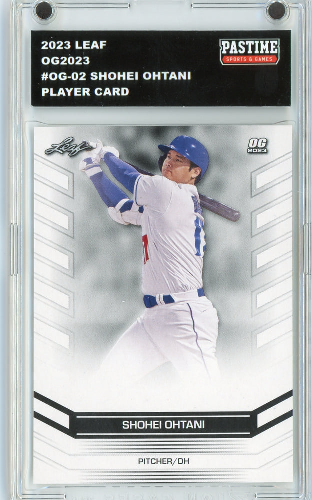 #OG-02 Shohei Ohtani 2023 Leaf Baseball Player Card Encased in Magpro - Pastime Sports & Games