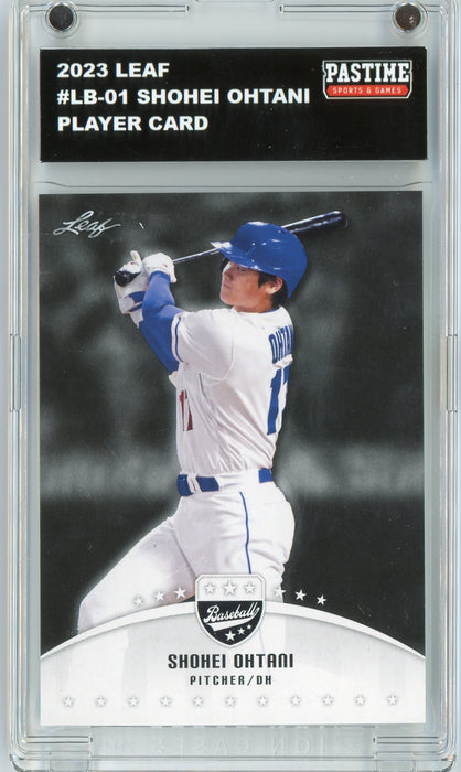#LB-01 Shohei Ohtani 2023 Leaf Baseball Player Card Encased in Magpro - Pastime Sports & Games