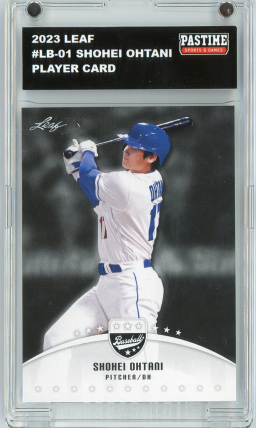 #LB-01 Shohei Ohtani 2023 Leaf Baseball Player Card Encased in Magpro - Pastime Sports & Games