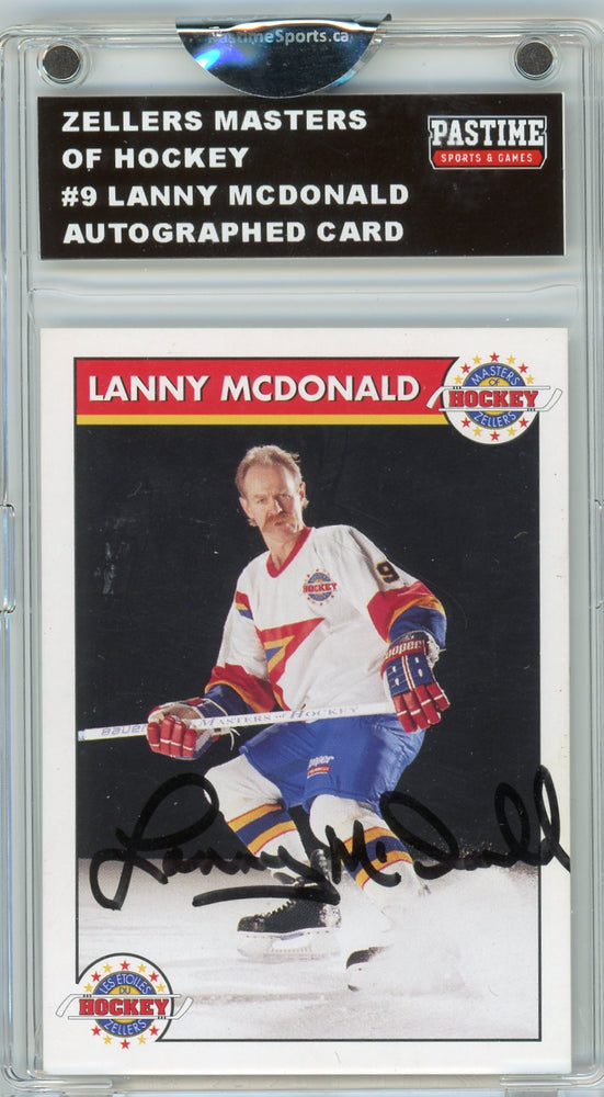 Lanny McDonald #9 Zellers Masters of Hockey Autographed Card Encased in Magpro - Pastime Sports & Games