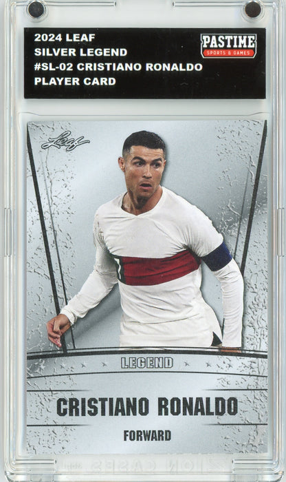 Cristiano Ronaldo 2024 #SL-02 Leaf Soccer Player Card Encased in Magpro - Pastime Sports & Games