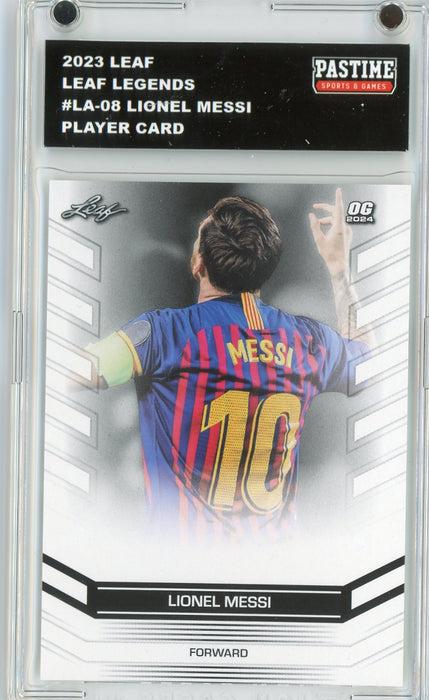 Lionel Messi 2023 #OG-08 Leaf Soccer Player Card Encased in Magpro - Pastime Sports & Games