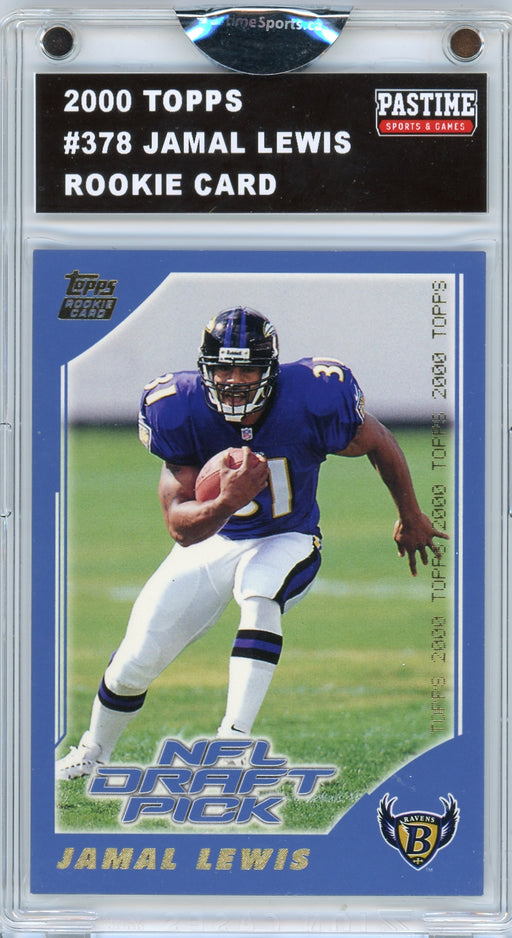 Jamal Lewis #378 2000 Topps Rookie Card Encased in Magpro
