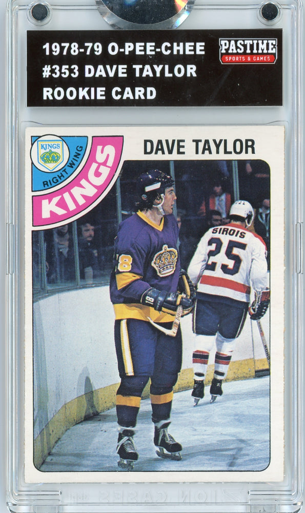 Dave Taylor #353 1978/79 O-Pee-Chee Hockey Rookie Card Encased in Magpro - Pastime Sports & Games