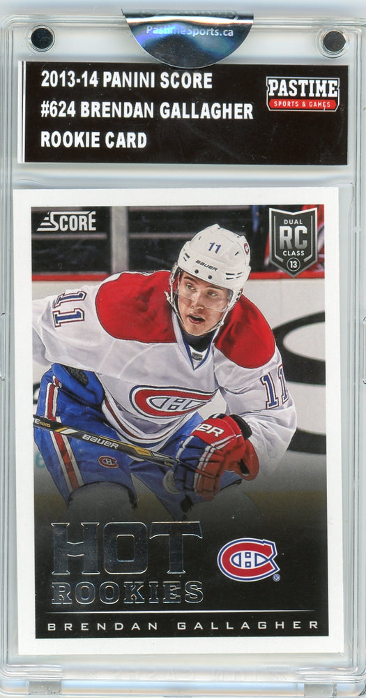 Brendan Gallagher #624 2013/14 Panini Score Hockey Rookie Card Encased in Magpro - Pastime Sports & Games