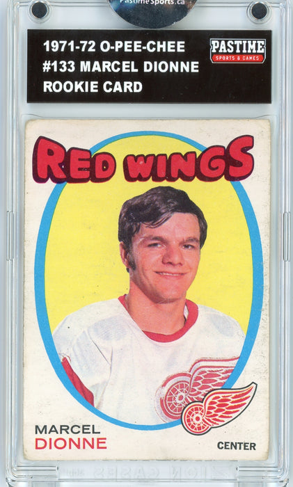 Marcel Dionne #133 1971/72 O-Pee-Chee Hockey Rookie Card Encased in Magpro - Pastime Sports & Games