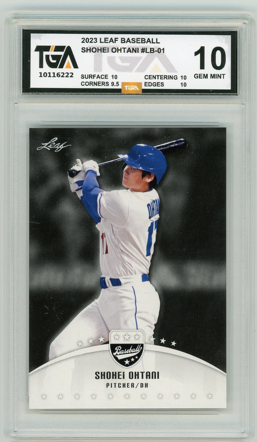 Shohei Ohtani #LB-01 2023 Leaf Special Release Baseball Graded Card TGA 10 Gem Mint - Pastime Sports & Games
