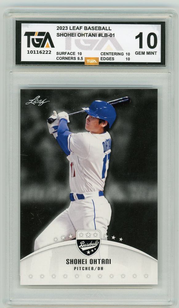 Shohei Ohtani #LB-01 2023 Leaf Special Release Baseball Graded Card TGA 10 Gem Mint - Pastime Sports & Games