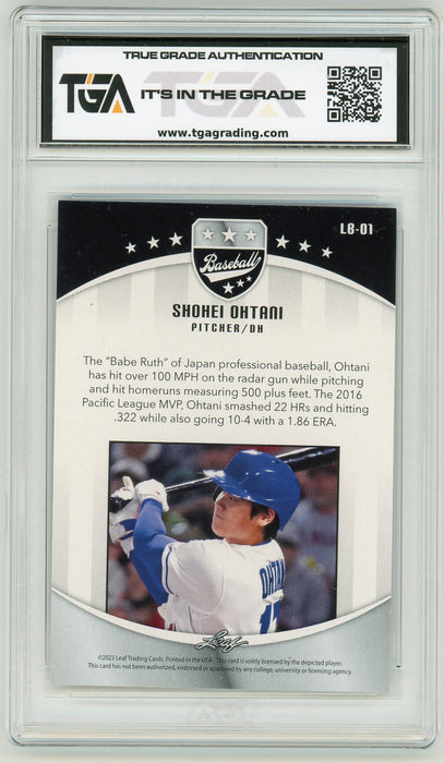 Shohei Ohtani #LB-01 2023 Leaf Special Release Baseball Graded Card TGA 10 Gem Mint - Pastime Sports & Games
