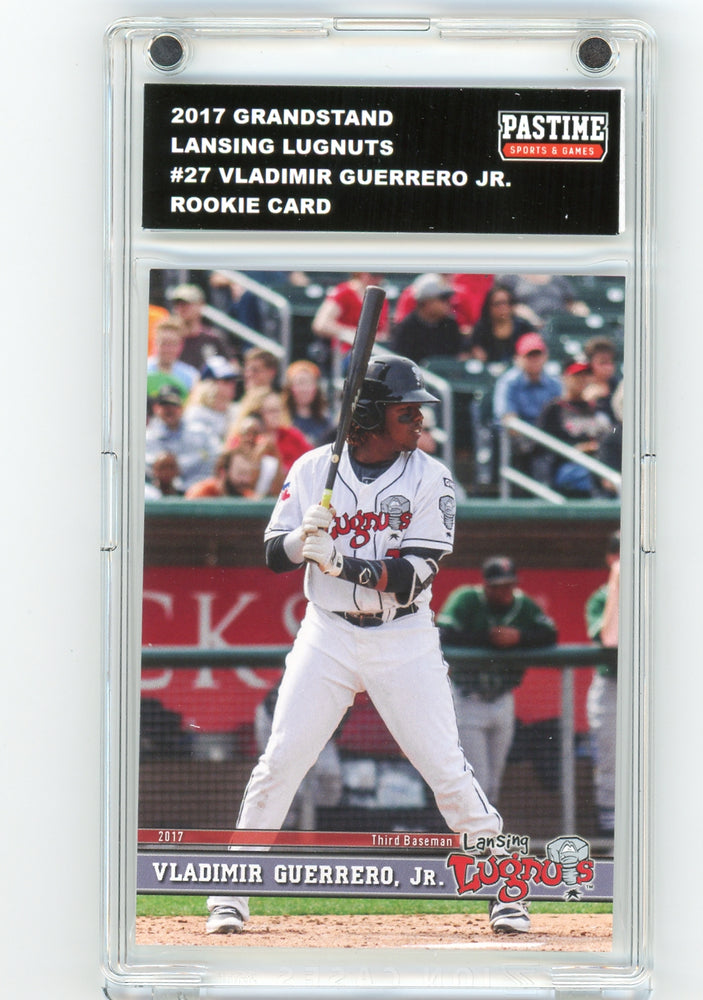 Vladimir Guerrero Jr. #27 2017 Grandstand Lansing Lugnuts Rookie Card Encased in Magpro
